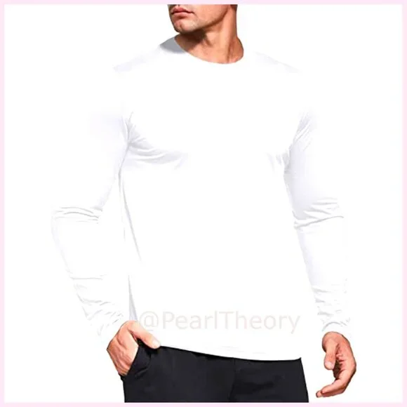 Performance Long Sleeve T-Shirts, UPF 50+ Sun Protection, 85% Polyester 15%